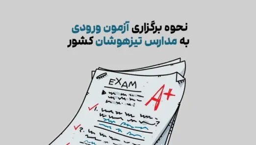 نحوه برگزاری آزمون ورودی به مدارس تیزهوشان کشور