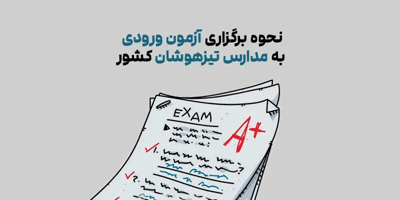 نحوه برگزاری آزمون ورودی به مدارس تیزهوشان کشور